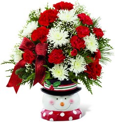 The FTD Snowman Sensation Bouquet from Krupp Florist, your local Belleville flower shop